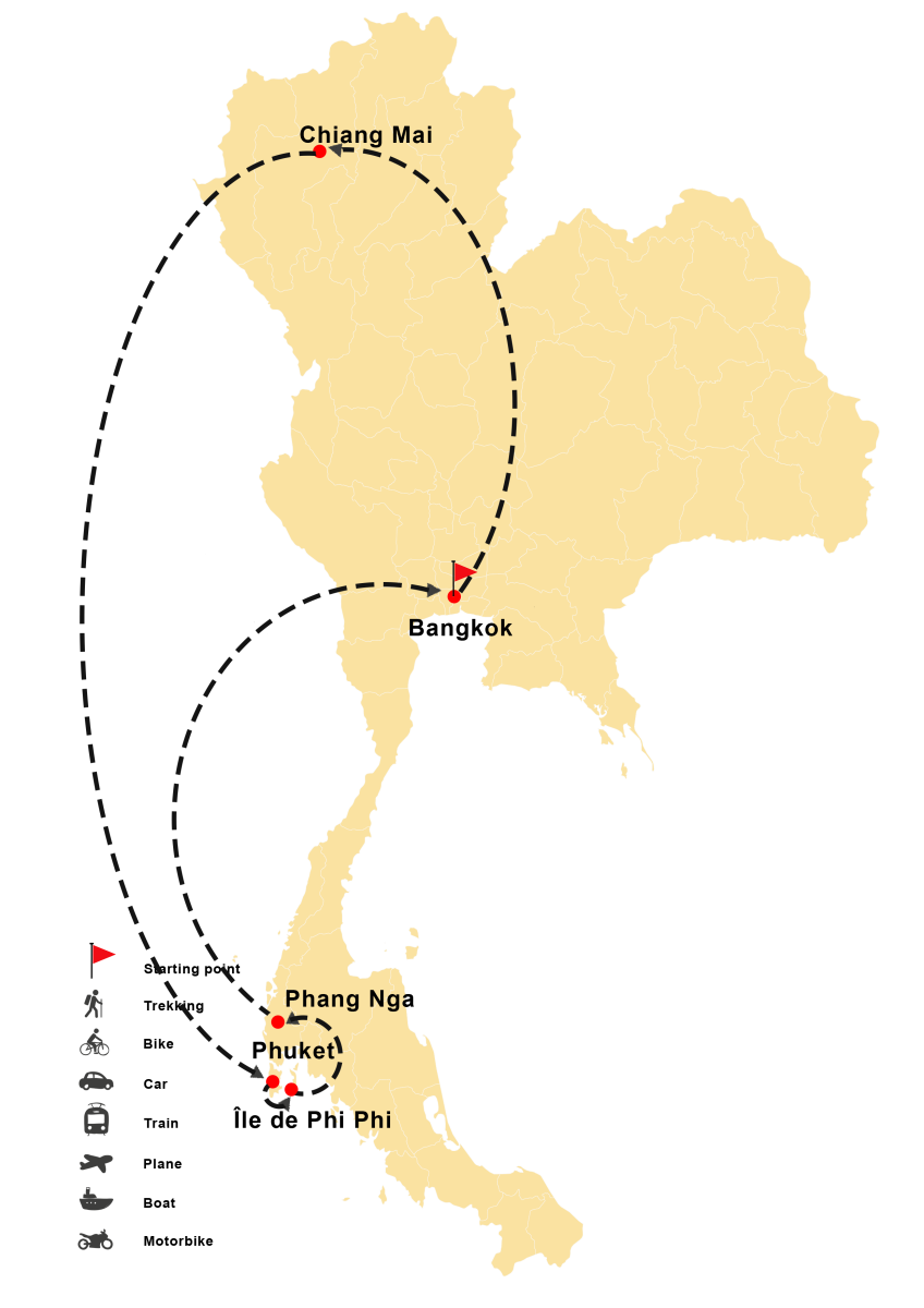 Voyage de 10 jours en Thaïlande