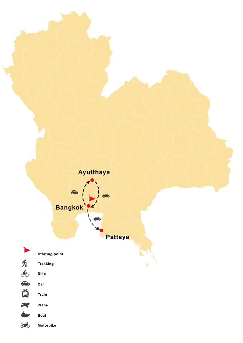 6 days in center Bangkok with Pattaya beach